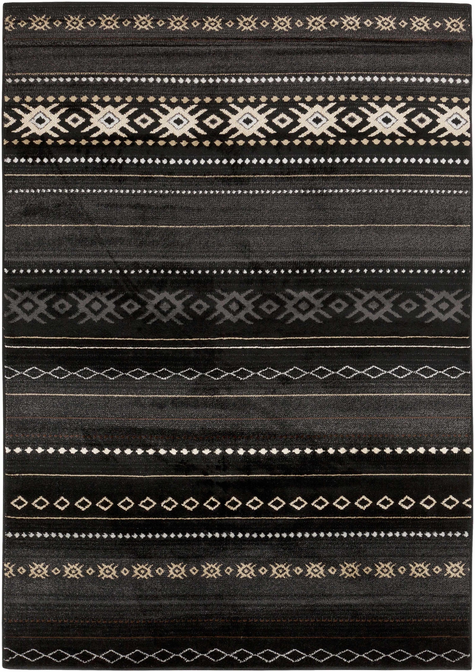 Fogertown Black Western Rug