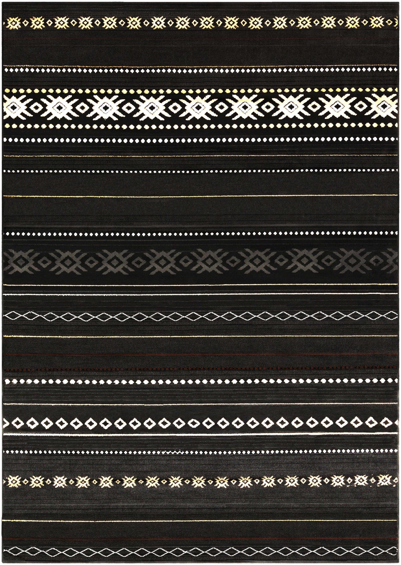 Fogertown Black Western Rug