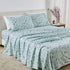 4 Piece Watercolor Floral Microfiber Sheet - Delia Collection