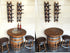 Handcrafted Wine Barrel Bar Set #1 - Whiskey & Wine Barrel Bar with Pub Table and Bar Stools for Home Bar Decor