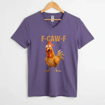 Funny F-Caw-F Rooster Unisex V-Neck T-Shirt
