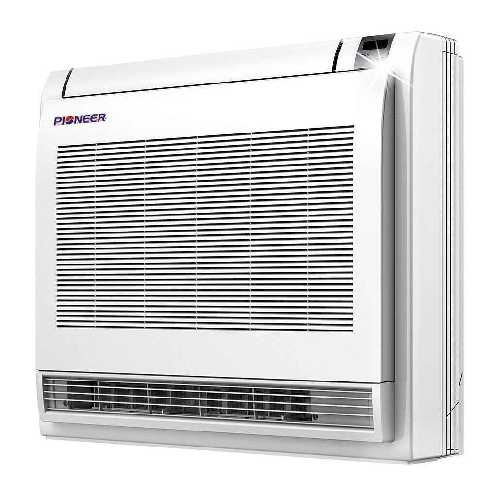 Pioneer® Quantum Ultra™ 12,000 BTU 24.6 SEER2 230V Floor/Low-Wall Mounted Console Ductless Mini-Split Air Conditioner Inverter Heat Pump Full Set