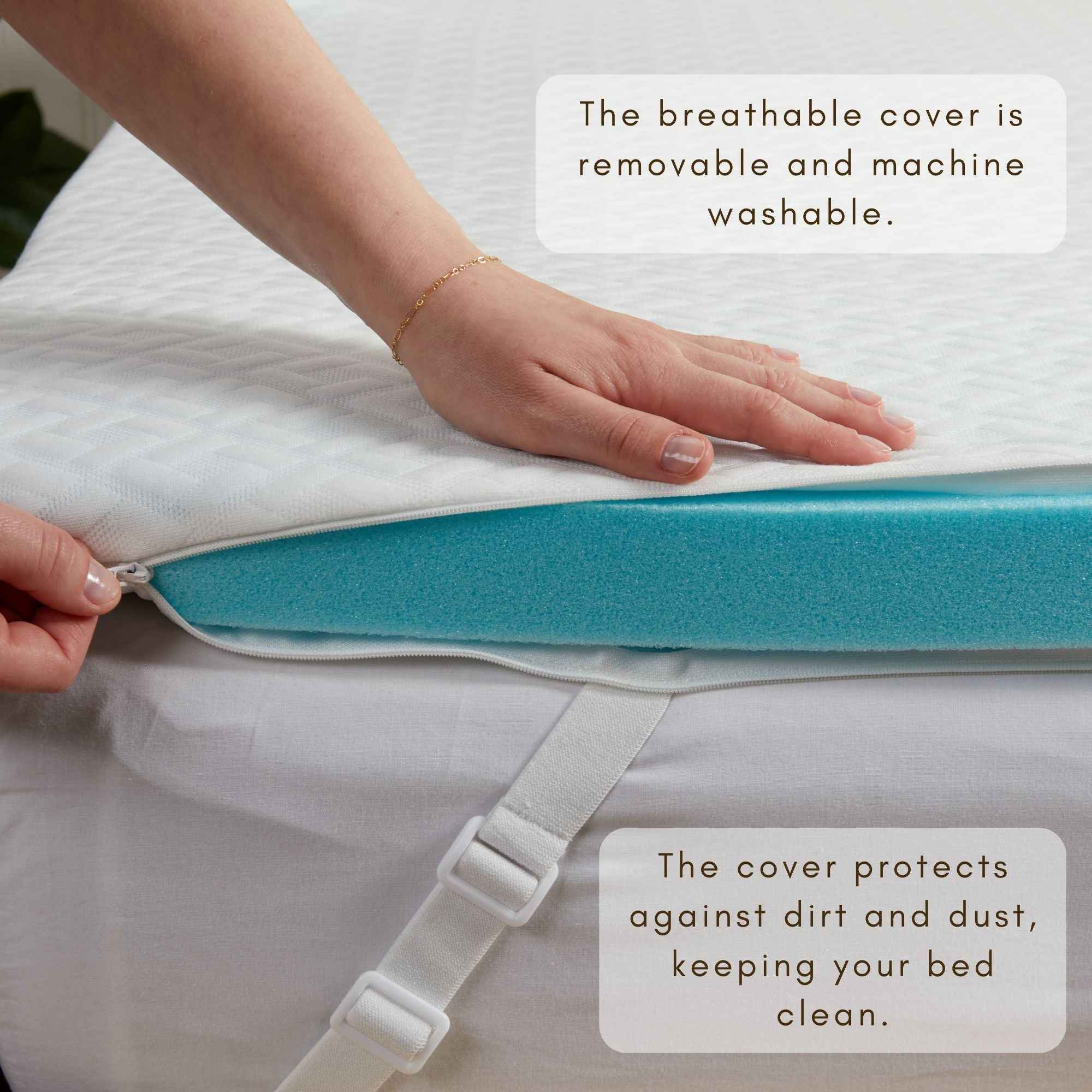 2-Inch Gel Memory Foam Mattress Topper