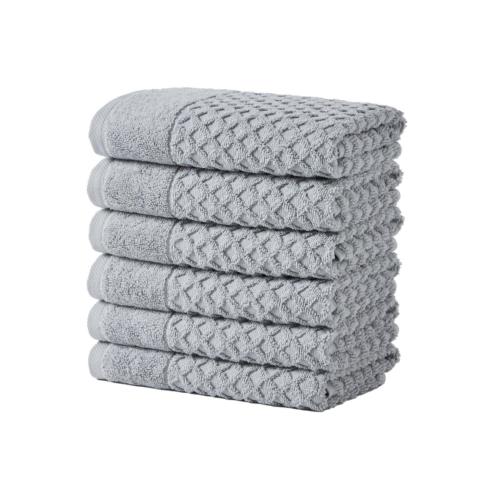 Cotton Diamond Waffle Weave Bath Towel Set - Grayson Collection
