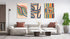 Geometrical Art Set of 3 Prints Modern Wall Art Modern Artwork