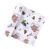 Gift Set: Alabama Floral Baby Muslin Swaddle Blanket and Burp Cloth/Bib Combo Baby Shower Essential for Newborn