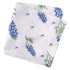 Gift Set: Bluebonnets Baby Muslin Swaddle Blanket and Burp Cloth/Bib Combo