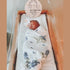 Gift Set: Bluebonnets Baby Muslin Swaddle Blanket and Burp Cloth/Bib Combo