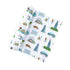 Gift Set: Chicago Baby Muslin Swaddle Blanket and Burp Cloth/Bib Combo