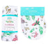 Gift Set: Florida Baby Muslin Swaddle Blanket and Burp Cloth/Bib Combo (Floral) Newborn Essentials for Feeding and Comfort