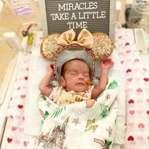 Gift Set: Florida Baby Muslin Swaddle Blanket and Burp Cloth/Bib Combo (Floral)