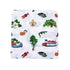 Gift Set: Louisiana Baby Muslin Swaddle Blanket and Burp Cloth/Bib Combo