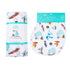 Gift Set: Michigan Baby Muslin Swaddle Blanket and Burp Cloth/Bib Combo Extra Large Bamboo Cotton