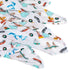 Gift Set: Michigan Baby Muslin Swaddle Blanket and Burp Cloth/Bib Combo Extra Large Bamboo Cotton