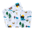 Gift Set: Minnesota Baby Muslin Swaddle Blanket and Burp Cloth/Bib Combo