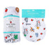 Gift Set: New York Baby Boy Muslin Swaddle Blanket and Burp Cloth/Bib Combo