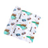 Gift Set: North Carolina Baby Muslin Swaddle Blanket and Burp Cloth/Bib Combo Soft Breathable Bamboo Cotton
