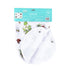 Gift Set: Ohio Baby Muslin Swaddle Receiving Blanket (Floral) and Burp/Bib Combo