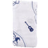 Gift Set: Southern Gentleman Baby Muslin Swaddle Blanket and Burp Cloth/Bib Combo Hospital Coming Home Essential