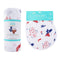 Gift Set: Texas Baby Boy Muslin Swaddle Blanket and Burp Cloth/Bib Combo