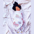 Gift Set: Texas Baby Girl Muslin Swaddle Blanket and Burp Cloth/Bib Combo