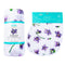 Gift Set: Violet Baby Muslin Swaddle Blanket and Burp Cloth/Bib Combo