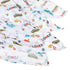 Gift Set: Virginia Baby Muslin Swaddle Blanket and Burp Cloth/Bib Combo Soft Breathable Bamboo Cotton