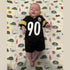 GiftSet: Pittsburgh Baby Muslin Swaddle Blanket and Burp Cloth/Bib Combo