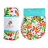GiftSet: Prairie Fire Baby Muslin Swaddle Blanket and Burp Cloth/Bib Combo Extra Large Bamboo Cotton