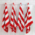 Cotton Velour Cabana Stripe Beach Towel - Novia Collection