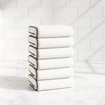 Cotton Border-Stitched 6-Piece Towel Set - Valery Collection