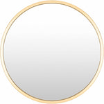 Guindarohan Gold Frame Round Mirror