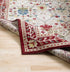 Neola White/Red Damask Area Rug