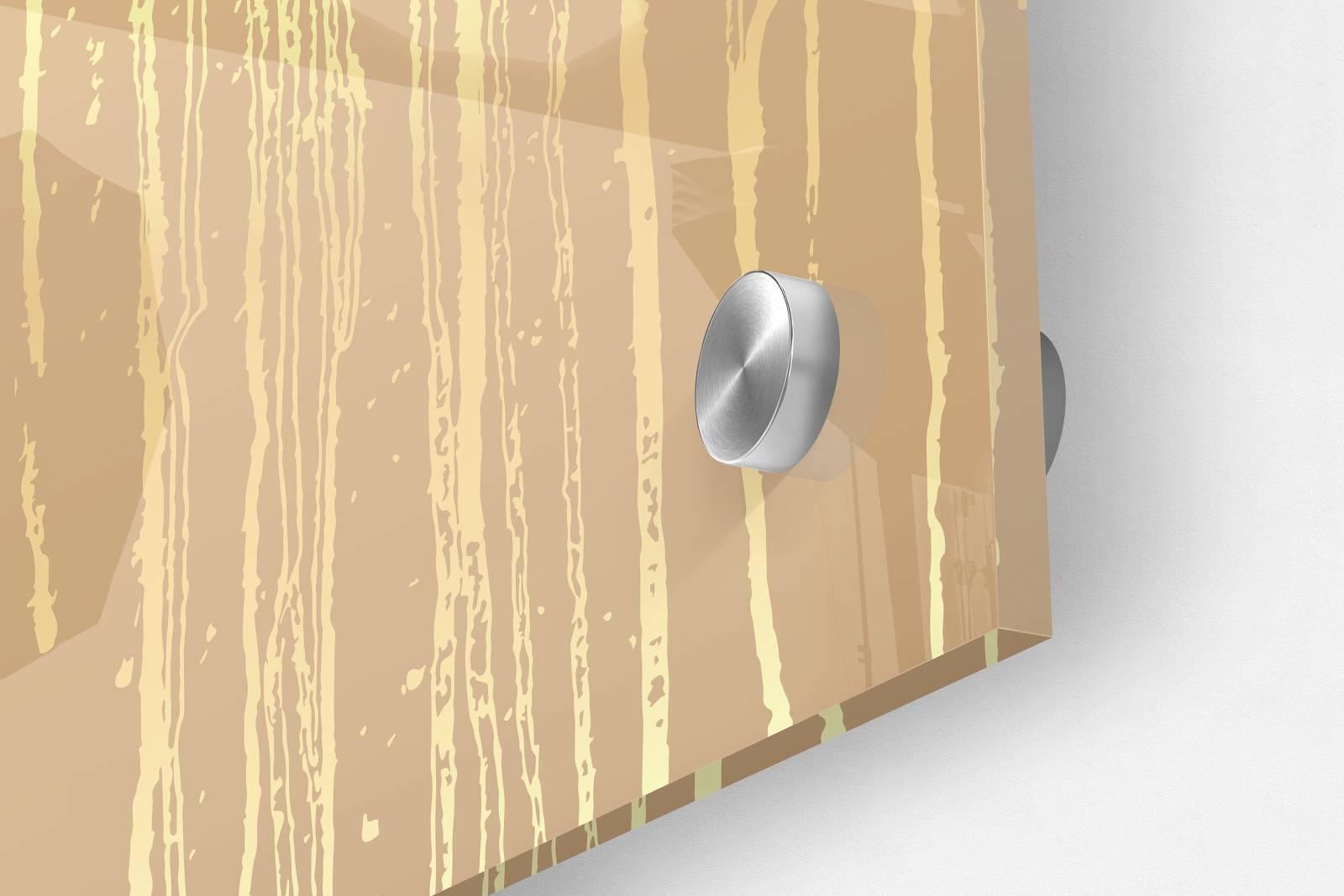 Golden Artwork Set of 3 Prints Modern Wall Art Modern Artwork