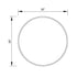 Golden Modern Round Framed Wall Mirror