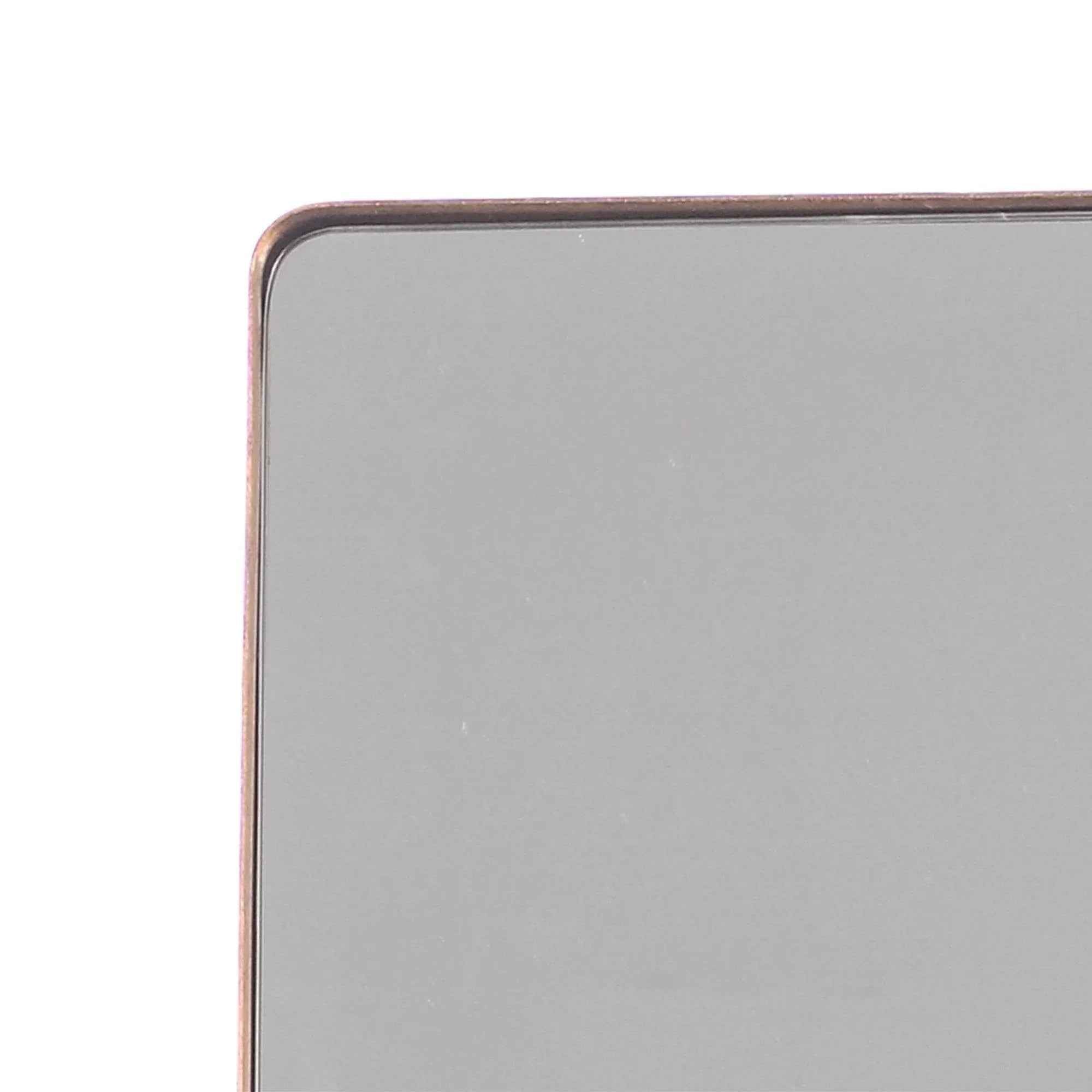 Golden Modern Square Framed Wall Mirror