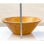 Golden Sienna Travertine V-Shape Tapered Sink Polished  (D)16" (H)6"