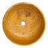 Golden Sienna Travertine Natural Stone Vessel Sink Filled and Polished  (D)16" (H)6"