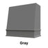 Wood Range Hood With Angled Front and Decorative Trim - 30", 36", 42", 48", 54" and 60" Widths Available