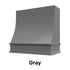 Wood Range Hood With Sloped Front and Decorative Trim - 30", 36", 42", 48", 54" and 60" Widths Available