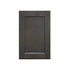 36 Inch Gray Stained Shaker Single Sink Bathroom Vanity with Drawers on the Left