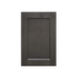 30 Inch Gray Stained Shaker Single Sink Bathroom Vanity with Drawers on the Right