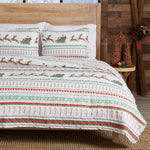 3-Piece Christmas Quilt - Festive Collection