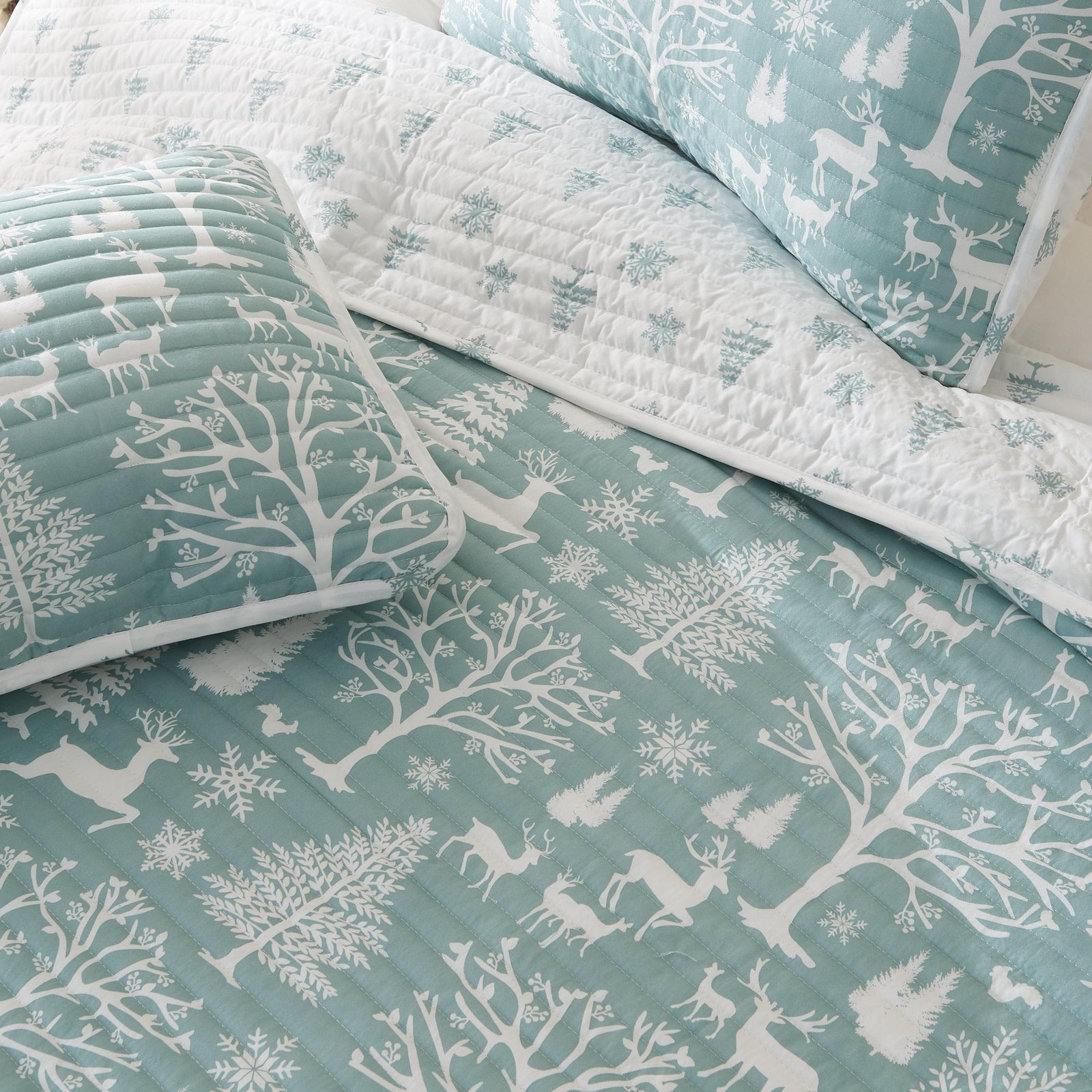 3 Piece Lodge Woods Quilt - Winter Solstice Collection