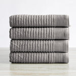 4 Pack Ribbed Hand Towels - Rori Collection