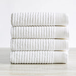 4 Pack Ribbed Hand Towels - Rori Collection