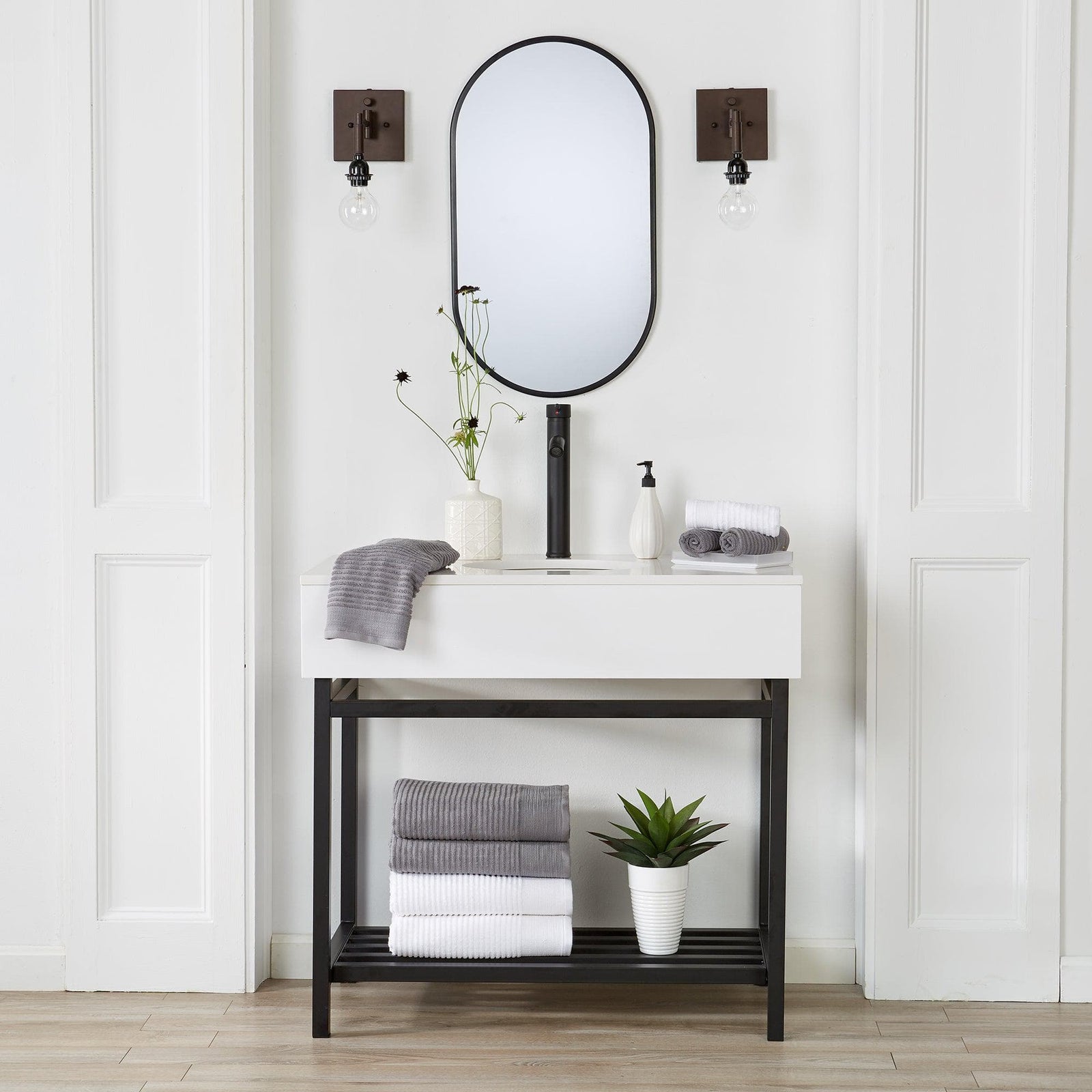 4 Pack Ribbed Hand Towels - Rori Collection