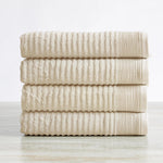 4 Pack Ribbed Hand Towels - Rori Collection
