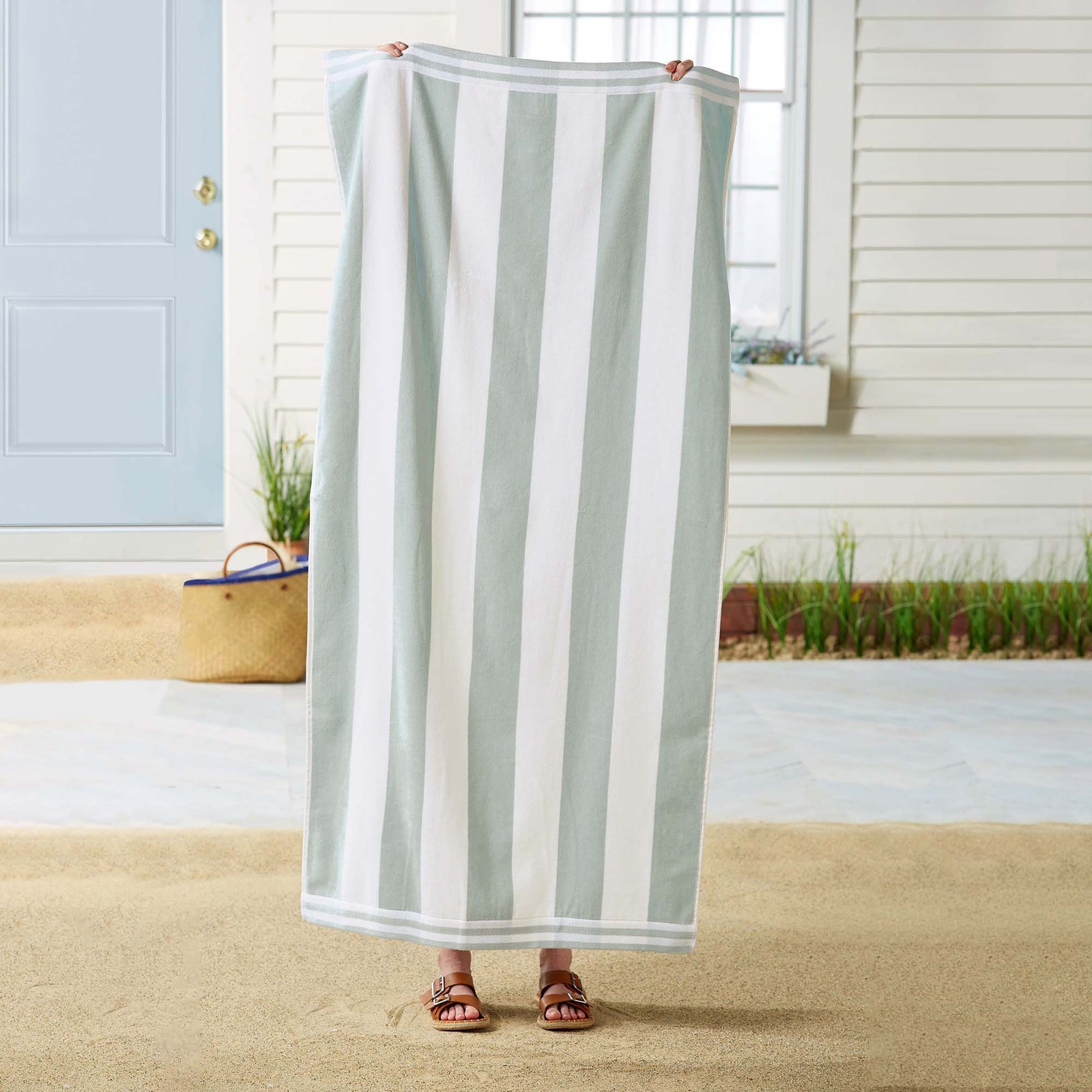 4 Pack Striped Cabana Beach Towel - Edgartown Collection