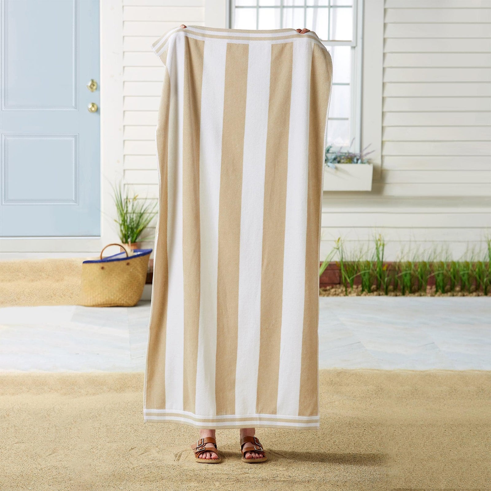 4 Pack Striped Cabana Beach Towel - Edgartown Collection